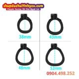  Khóa Dương Vật Thiết Kế Đầu Chó Kèm 4 Vòng Khóa Đa Kích Thước 