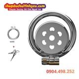  Khóa Trinh Tiết Dương Vật Kim Loại Dạng Nắp Phẳng Lỗ Trái Tim 