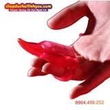  Lưỡi Đeo Ngón Tay Rung Liếm Kích Thích Đa Điểm Nhạy Cảm 