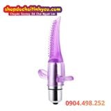  Lưỡi Rung Mini Đeo Ngón Tay Có Nhiều Hạt Gai Nổi Kích Thích 