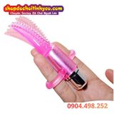 Lưỡi Rung Mini Đeo Ngón Tay Có Nhiều Hạt Gai Nổi Kích Thích 