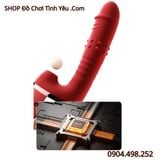  Máy Dương Vật Giả Bi Nổi Rung Thụt Kèm Đầu Hút Điều Khiển App 