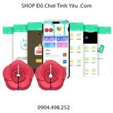  Máy Kẹp Núm Vú Hoa Hồng Rung Mạnh Điều Khiển Qua App CAMELLIA 