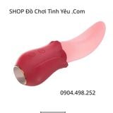  Máy Lưỡi Liếm Âm Đạo Mềm Mại Rung Massage Đá Hạt Le Cô Bé 