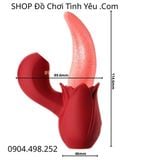  Máy Lưỡi Liếm Âm Đạo Mềm Mại Rung Massage Đá Hạt Le Cô Bé 