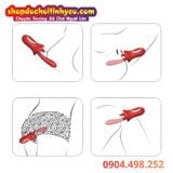  Máy Lưỡi Liếm Kết Hợp Que Rung Móc Massage Điểm G Âm Đạo 