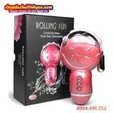  Máy Lưỡi Xoay Liếm Kèm Trứng Rung Cường Độ Cao ROLLING FUN 