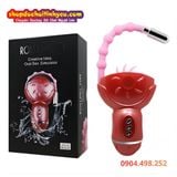  Máy Lưỡi Xoay Liếm Kèm Trứng Rung Cường Độ Cao ROLLING FUN 