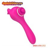  Máy Massage Ba Động Cơ Rung Vỗ Liếm Nhiều Chế Độ Kích Thích 