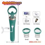  Máy Massage Hai Đầu Liếm Hút Kết Hợp Rung Động Cực Sướng 