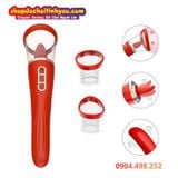  Máy Massage Hai Đầu Liếm Hút Kết Hợp Rung Động Cực Sướng 