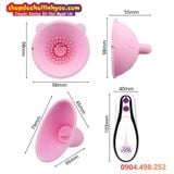  Máy Massage Ngực Hình Gấu Hồng Rung Xoay Tròn Mơn Trớn MOMO 