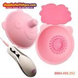  Máy Massage Ngực Hình Gấu Hồng Rung Xoay Tròn Mơn Trớn MOMO 