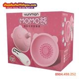  Máy Massage Ngực Hình Gấu Hồng Rung Xoay Tròn Mơn Trớn MOMO 