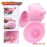  Máy Massage Ngực Hình Gấu Hồng Rung Xoay Tròn Mơn Trớn MOMO 