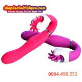  Máy Rung 12 Tần Số Kết Hợp Lưỡi Xoay Liếm Âm Vật Phụ Nữ 