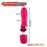  Máy Rung 12 Tần Số Kết Hợp Lưỡi Xoay Liếm Âm Vật Phụ Nữ 