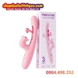 Máy Rung Đa Năng Có Nhánh Móc Âm Đạo Kèm Đầu Phụ Vỗ Hột Le 