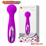  Máy Rung Đầu Tròn 12 Tần Số Kích Thích PRETTY LOVE WADE 