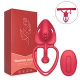  Máy Rung Kích Thích 2 Điểm Điều Khiển Từ Xa Đeo Cho Nam Nữ 