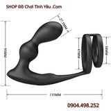  Máy Rung Hậu Môn Kèm Vòng Đôi Khóa Tinh Có Điều Khiển MARSHALL 