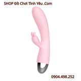  Máy Rung Kép Mạnh Tích Hợp Gia Nhiệt Kèm Đầu Tai Thỏ LETEN 