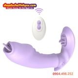  Máy Rung Liếm 2 Đầu Đeo Trong Quần Chip Có Điều Khiển Từ Xa 