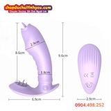  Máy Rung Liếm 2 Đầu Đeo Trong Quần Chip Có Điều Khiển Từ Xa 