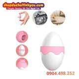  Máy Rung Liếm Kết Hợp Hút Thiết Kế Hình Quả Trứng Gà Mini 