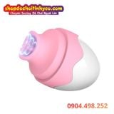  Máy Rung Liếm Kết Hợp Hút Thiết Kế Hình Quả Trứng Gà Mini 
