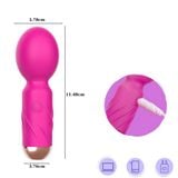  Máy Rung Mini AV Đầu Tròn Khuấy Động Điểm Nhạy Cảm Cơ Thể Nữ 