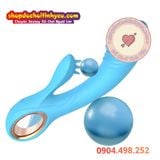  Máy rung mô phỏng dương vật lưỡi massage âm đạo điểm G 2 đầu 
