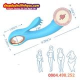  Máy rung mô phỏng dương vật lưỡi massage âm đạo điểm G 2 đầu 