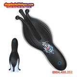  Máy Rung Quy Đầu Thiết Kế Ba Cánh Hoa Có Hạt Nổi Bên Trong 