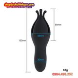  Máy Rung Quy Đầu Thiết Kế Ba Cánh Hoa Có Hạt Nổi Bên Trong 