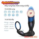  Máy rung thụt cắm hậu môn vòng khóa tinh dịch điều khiển APP 