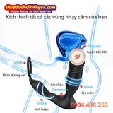 Máy rung thụt cắm hậu môn vòng khóa tinh dịch điều khiển APP 