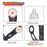  Máy rung thụt cửa sau điều khiển từ xa 3 trong 1 cho nam 