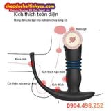  Máy rung thụt cửa sau điều khiển từ xa 3 trong 1 cho nam 