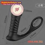  Máy rung thụt hậu môn hình dương vật màu đen ANALPLUG 