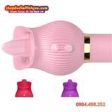  Máy Rung Thụt Hoa Hồng Hai Đầu Tích Hợp Bú Liếm Đa Điểm 