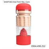  Máy Thủ Dâm Trong Suốt Rung Hút Mạnh Có Lưỡi Liếm PRETTY LOVE 