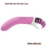  Máy Xoay Lưỡi Liếm 2 Đầu Kết Hợp Rung 12 Chế Độ SEXY TONGUE 