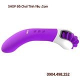  Máy Xoay Lưỡi Liếm 2 Đầu Kết Hợp Rung 12 Chế Độ SEXY TONGUE 