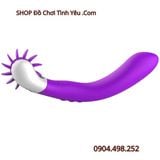  Máy Xoay Lưỡi Liếm 2 Đầu Kết Hợp Rung 12 Chế Độ SEXY TONGUE 