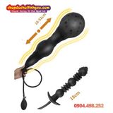  Nút Bịt Hậu Môn Bơm Hơi Giãn Nở Lỗ Hậu Có Ba Hạt Cỡ Lớn 