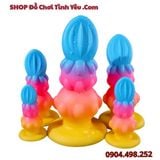  Nút Cắm Hậu Môn Đế Hít Tường Hình Hoa Bí Hồ Lô Đa Sắc Màu 