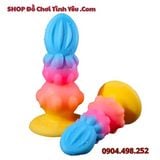  Nút Cắm Hậu Môn Đế Hít Tường Hình Hoa Bí Hồ Lô Đa Sắc Màu 