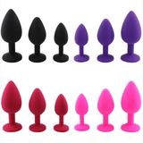  Nút Cắm Hậu Môn Silicone Mềm Mại Kích Thích Tuyến Tiền Liệt 