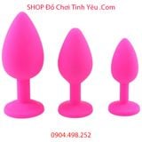  Nút Cắm Hậu Môn Silicone Mềm Mại Kích Thích Tuyến Tiền Liệt 